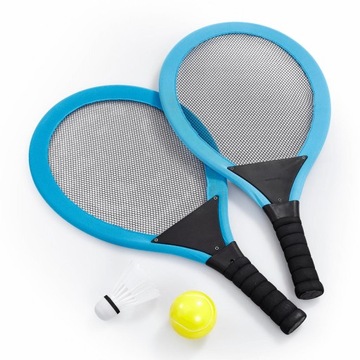 Легкий теннисный комплект с воланом и мячом, 3 цвета