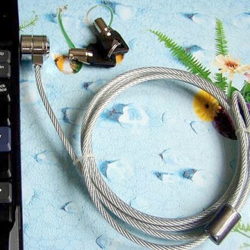 ZAMEK KLUCZOWY DO KOMPUTERA PC LAPTOP NOTEBOOK KOMPUTER ANTYKRADZIEŻOWY ALUMINIUM