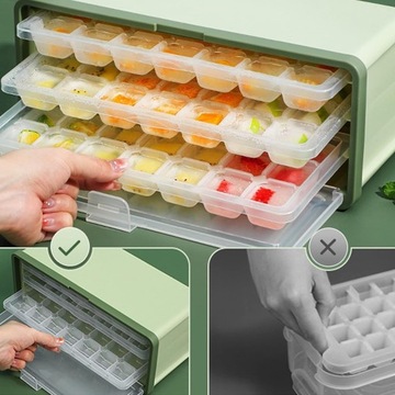 Пластиковые лотки для кубиков льда