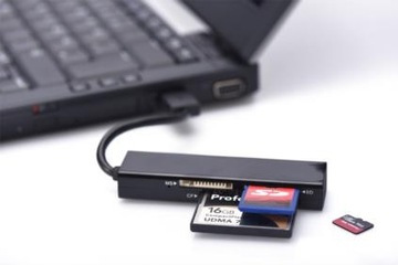 Кардридер Compact Flash, SD, Micro SD USB 2.0