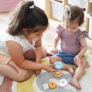 ДЕРЕВЯННАЯ ПИРАМИДА МОНТЕССОРИ ОБРАЗОВАТЕЛЬНАЯ ЗАГАДКА