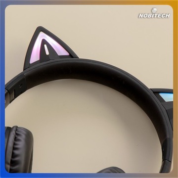 Bluetooth беспроводные наушники для ушей детской микрофонной кошки