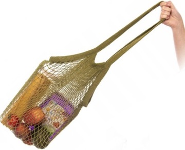 TORBA SIATKA REKLAMÓWKA EKO NA ZAKUPY PODRĘCZNA PARYŻANKA OLDMAN 40x40cm