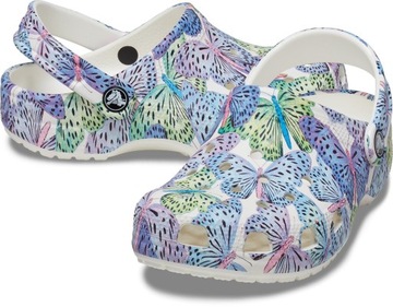 CHODAKI CROCS CLASSIC BUTTERFLY WHITE R.32/33 J1