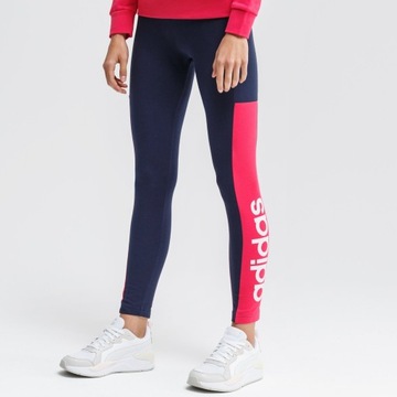 SPORTOWE LEGGINSY DAMSKIE ADIDAS MŁODZIEŻOWE TRENINGOWE SPORT LOUNGEWEAR