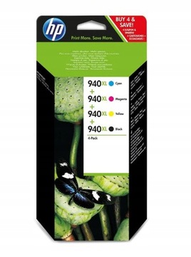 TUSZE HP 940 XL 940XL CMYK C4906AE C4907AE 08A 09A