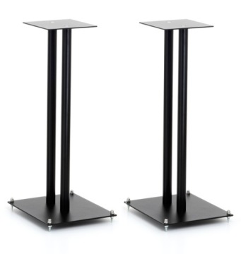 CUSTOM DESIGN SOLIDNE STALOWE STANDY CZARNY MAT + PODKŁADKI + MADE IN GB