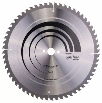 BOSCH TARCZA PILARSKA OPTILINE WOOD 400x30 Z60
