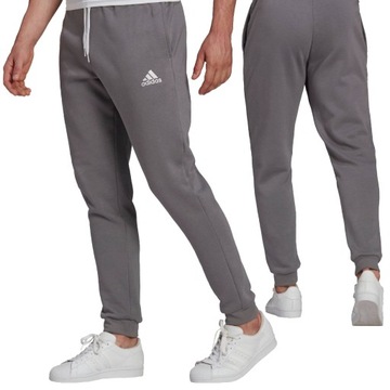 ADIDAS Spodnie Dresowe Męskie Dresy Bawełniane ENTRADA 22 Szare r.M