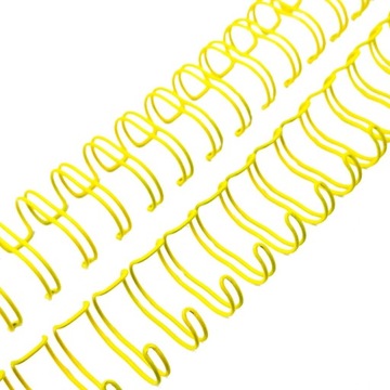 Grzbiet drutowy do bindowania 1,59cm żółty