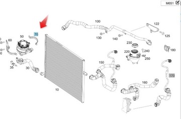 DRŽÁKY DODATEČNÉ PUMPY VODY MERCEDES A2535010920