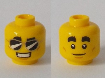 LEGO Yellow Główka facet okulary 3626cpb2396