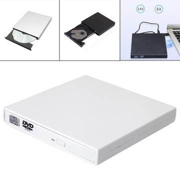 Портативный плеер с внешним накопителем USB 2.0, белый