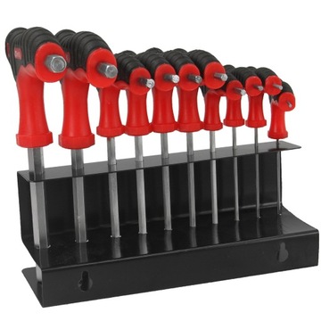 НАБОР ШЕСТИГРАННЫХ КЛЮЧЕЙ 10x 2–10 мм, шестигранная велосипедная РУЧКА