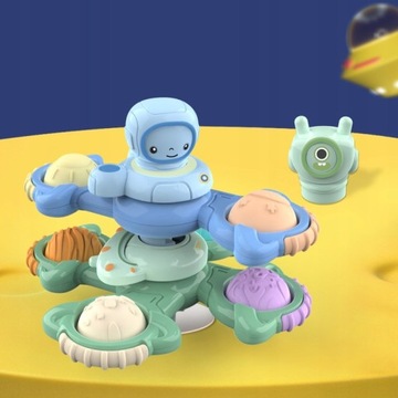 СПИННЕР С СЕНСОРНОЙ ПРИСОСКОЙ ПОДАРОЧНАЯ ПОГРЕМКА ДЛЯ ВАННЫ 3 ШТ.