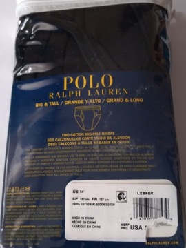 POLO RALPH LAUREN SLIPY MĘSKIE W 54 2 PAK CZARNE