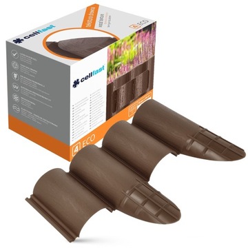 Palisada Ogrodowa Obrzeże Ogrodowe Cellfast Trawnikowa 2,4m x 9,5cm Brązowa