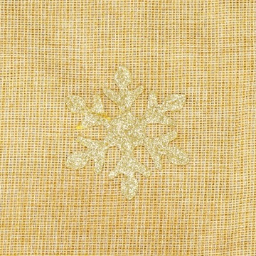 ЗОЛОТОЙ ДЕКОРАТИВНЫЙ РОЖДЕСТВЕНСКИЙ КОВРИК, ЗОЛОТОЙ КОВРИК ДЛЯ ТАРЕЛКИ, 48x33см