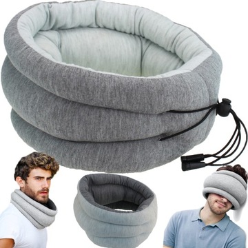 PODUSZKA PODRÓŻNA NA SZYJĘ GŁOWĘ OCZY DO SPANIA SAMOCHODU OSTRICHPILLOW