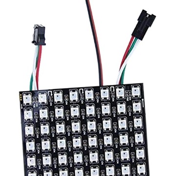 Светодиодный экран панели с пиксельной матрицей WS2812B RGB Программируемое освещение DC5V 8x8cm