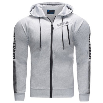 TM07 roz. L ROZPINANA BLUZA MĘSKA Z KAPTUREM