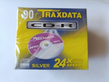 Traxdata CD-R SILVER x24 800MB 90min. 10szt