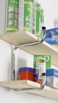 УНИВЕРСАЛЬНЫЙ ДЕРЖАТЕЛЬ ДЛЯ ДВУХ ПОЛОК 200X250 DOMAX