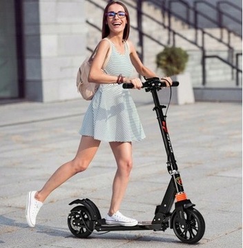 СКУТЕР XXL, АМОРТИЗАТОРЫ, 100 кг, ДИСКОВЫЙ ТОРМОЗ