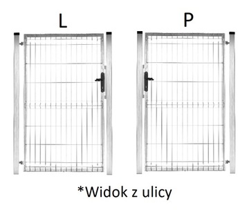 Furtka panelowa 3D 123 cm Ocynkowana
