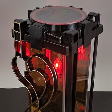 СОЛНЕЧНАЯ светодиодная могильная свеча, большой черный храм, тяжелый фонарь в форме сердца, 30 см