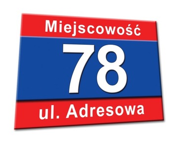 ДОСКА АДРЕСНАЯ ТАБЛИЧКА НОМЕР ДОМА УЛИЦА 40х30
