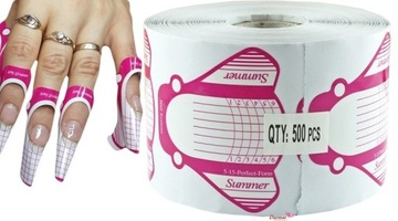 500 ШАБЛОНОВ ФОРМ ДЛЯ НОГТЕЙ, ДВУХСТОРОННЯЯ ТОЧКА