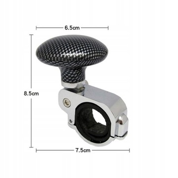 GAŁKA KIEROWNICY KULKA NA KIEROWNICĘ UNIWERSALNA REGUOWANA STALOWA OBEJMA