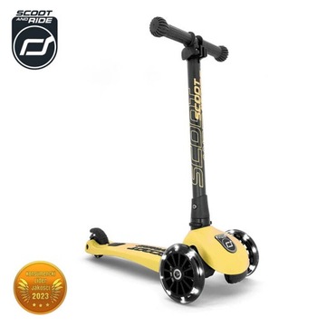 Scoot and Ride Set Lemon Highwaykick 3 + светодиодный шлем S-M 3L +