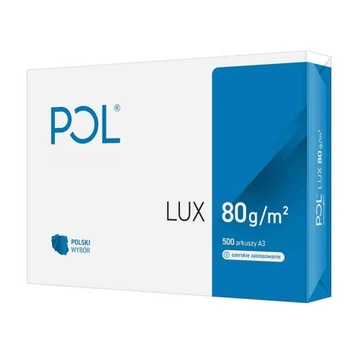 PAPIER KSERO POLLUX BIAŁY A3 80G 500 ARKUSZY RYZA