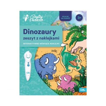 CZYTAJ Z ALBIKIEM ZESZYT Z NAKLEJKAMI DINOZAURY 3+ ALBI