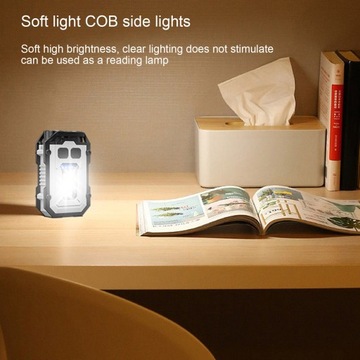 Reflektor z klipsem na kapelusz, przenośne, podwójne źródła światła