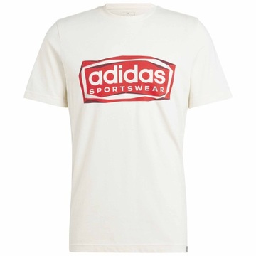 ADIDAS SPORTSWEAR IS2880 T-SHIRT MĘSKA KOSZULKA BAWEŁNIANA BEŻOWA