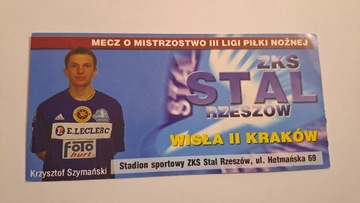 STAL RZESZÓW - WISŁA II KRAKÓW