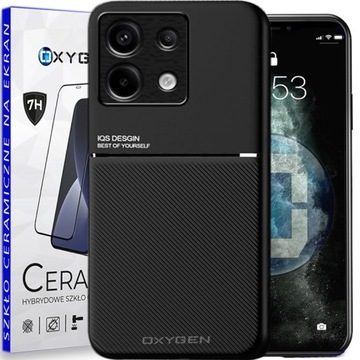 Etui pokrowiec IQS OXYGEN do Xiaomi Redmi Note 13 PRO 5G +szkło Ceramiczne