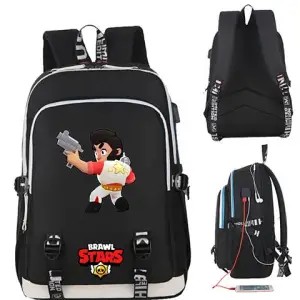 Brawl Stars duży plecak A4 wodoodporny Plecak z otworem na USB