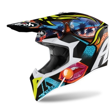 Kask CROSS ENDURO AIROH WRAAP LIZAKI LOLLIPOP XS