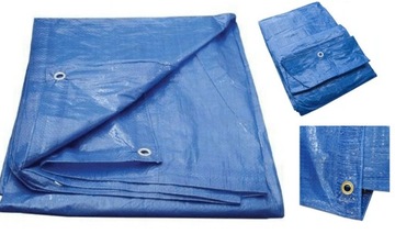 Plandeka 5x4 niebieska wzmacniana 75g/m2