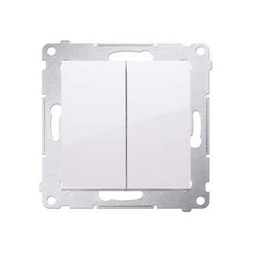 Łącznik wyłącznik podwójny DW5.01 biały Simon54