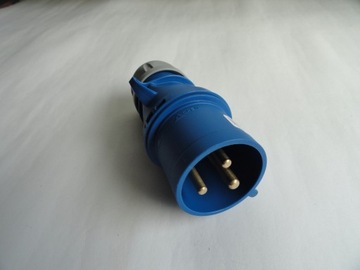 Wtyczka siłowa PCE typ 023-6 32A 250V 3P niebieska
