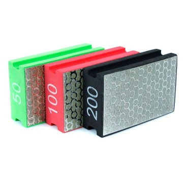 АЛМАЗНАЯ ГУБКА ДЛЯ ШЛИФОВКИ POGREEN НАБОР 3 ШТ.