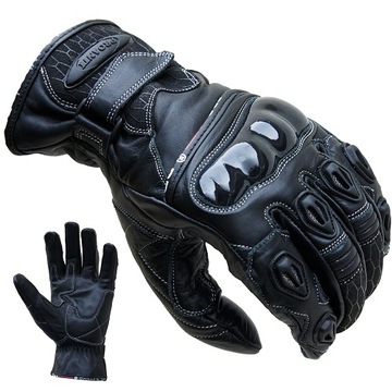 Rękawice motocyklowe skórzane PROANTI 1 czarne XL