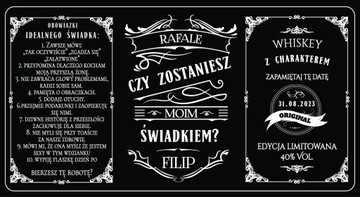 ЭТИКЕТКА ДЛЯ ВИСКИ ДЛЯ НАКЛЕЙКИ Witness 0,7л