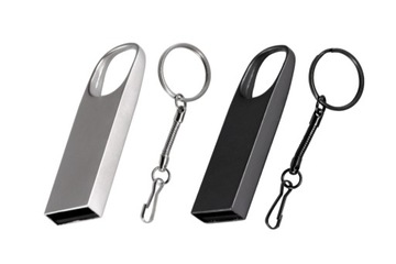 Pendrive USB 128 GBGRAFITOWY Wodoodporny Metal Zawieszka do spodni
