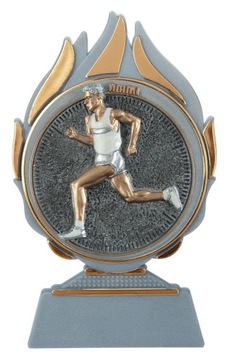 Statuetka BIEGACZ BIEGANIE zawody turniej konkurs 13,5cm + NADRUK